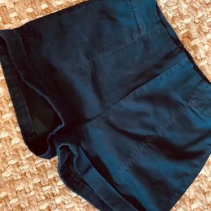 Navy Cotton Shorts